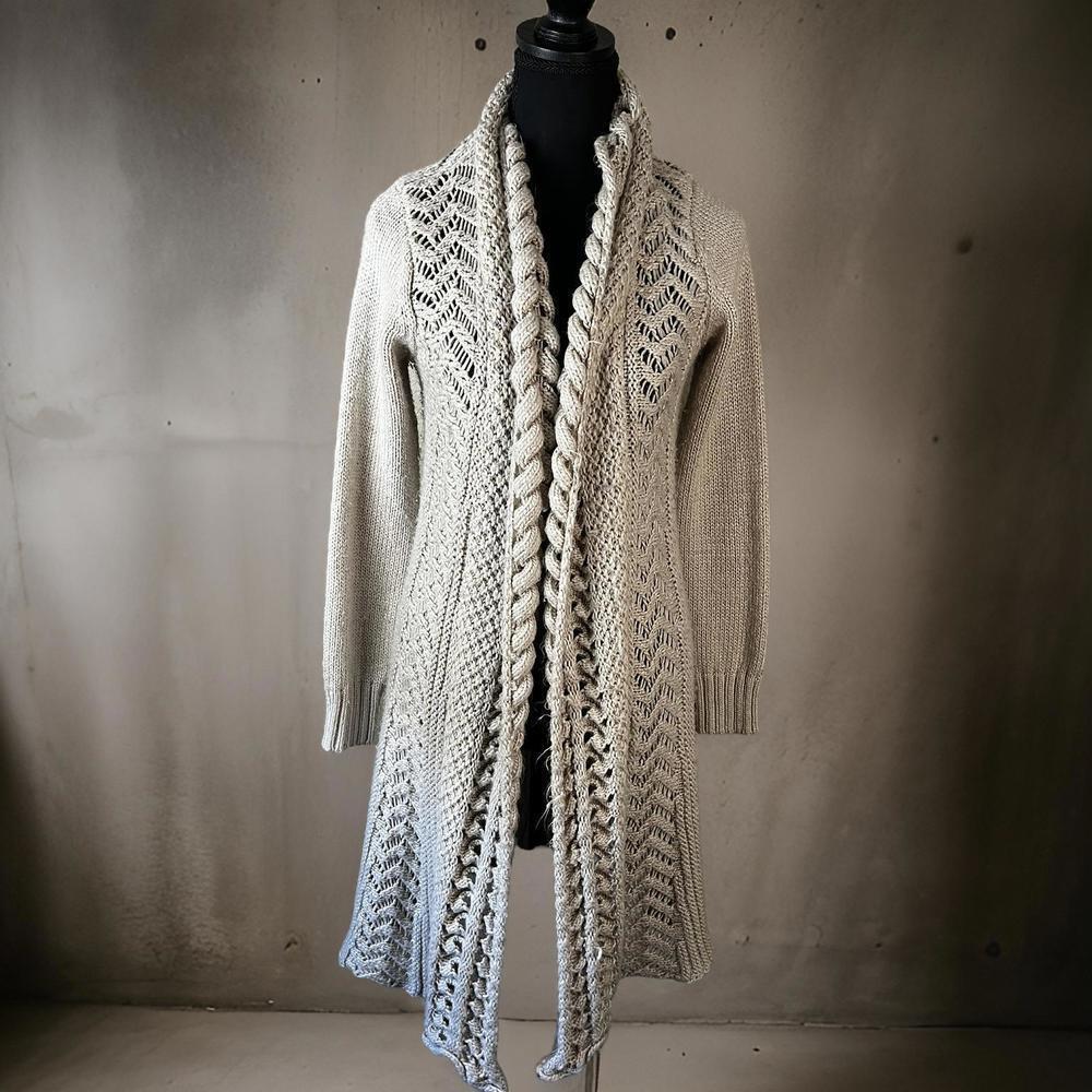 Vintage  Sunny Girl  tan/beige/khaki  soft, cozy cardigan​​